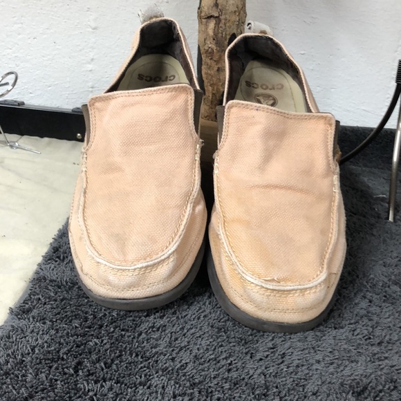 Crocs canvas slip on shoes mens 9 - Picture 6 of 6